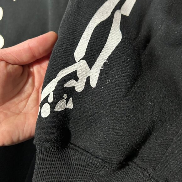 D.H. Princely Full Zip Skull Face Heavy Hoodie Sweatshirt Black Size 3XL POCKETS - Picture 8 of 8